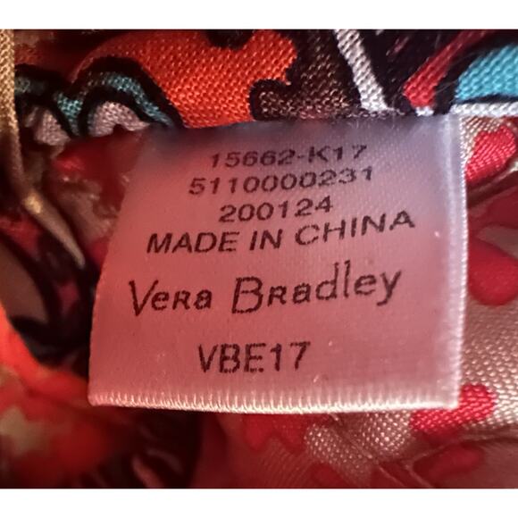 Vera Bradley Crossbody Bag with Floral Design - Red, Green, Tan - Picture 3 of 13